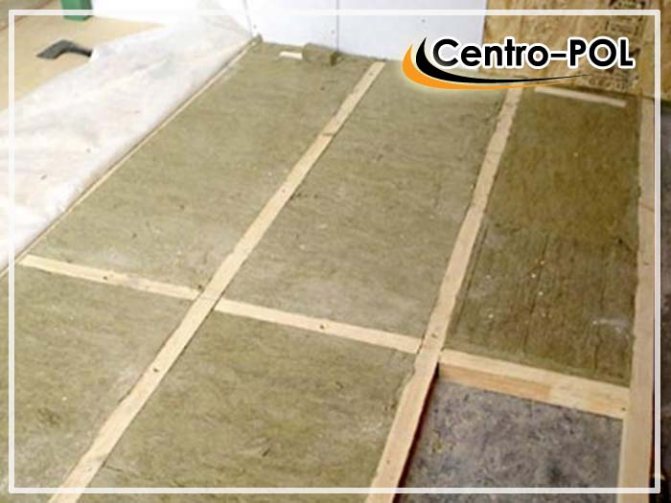 floor insulation with mineral wool