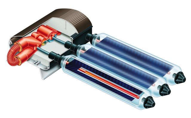 Colector solar de tubo de vacío de tubo de calor plano - Construcción.