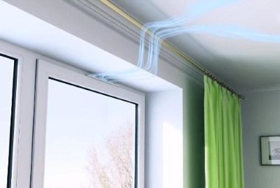 ventilation in an apartment with plastic windows
