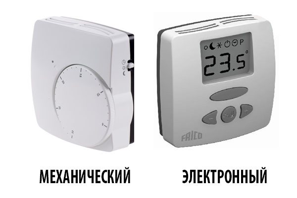 rodzaje termostatów