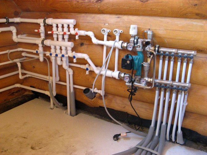 Riscaldamento dell'acqua in una casa privata
