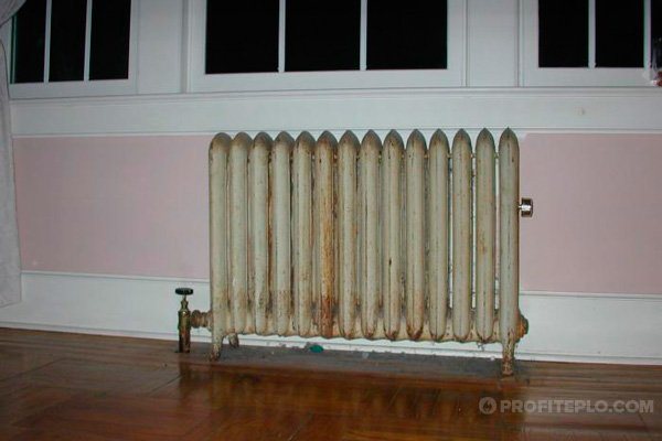 vervanging van een gietijzeren radiator